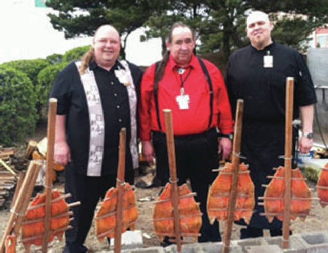 Blueback salmon cooked in the tradition of the Quinault Indian Nation is feature along with free blues music at the Cookin’ the Blues Festival at the Quinault Beach Resort and Casino this weekend.