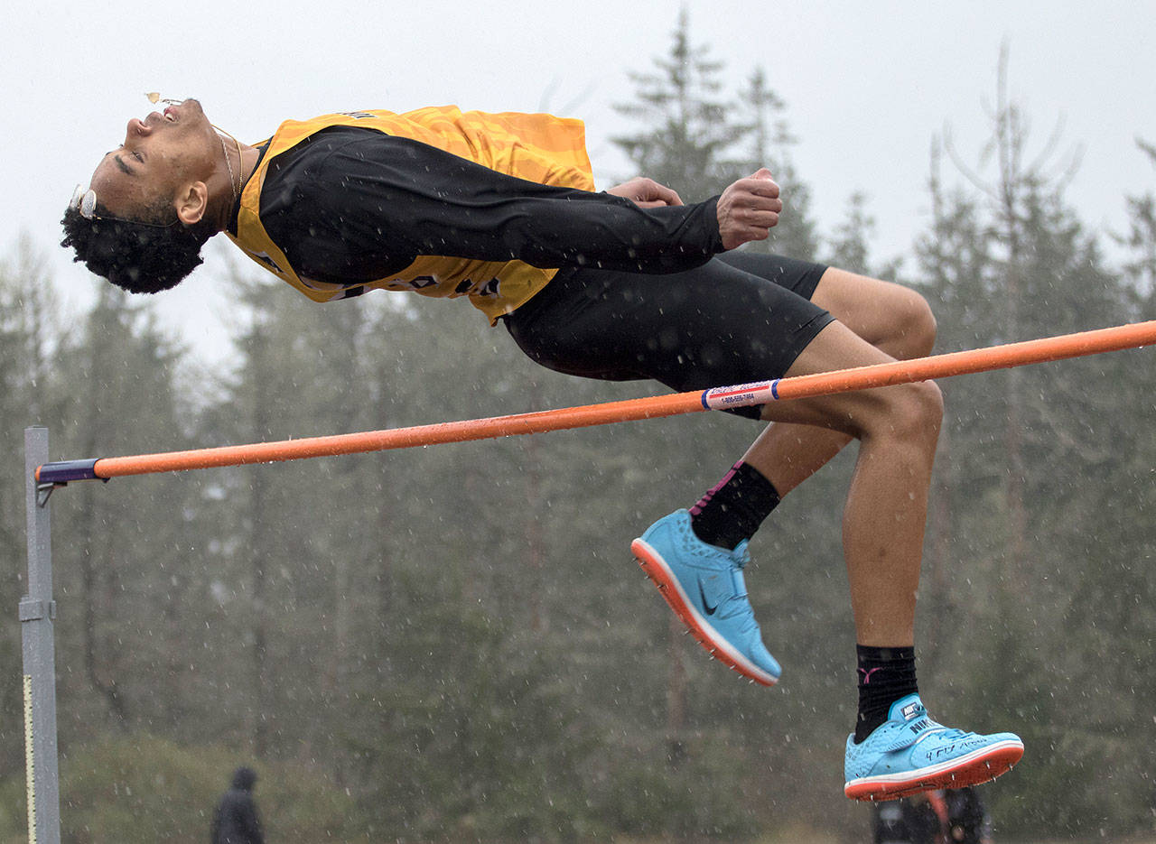 Drenching day at all-county track meet